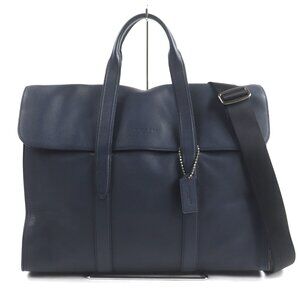 COACH 58097 Metropolitan Portfolio Leather Business Bag/Briefcase with Engrav...